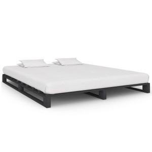 Łóżko Drewniane Rama Łóżka Sofa Szare Do Sypialni Pokoju 180 x 200 cm 723058 Łóżko Drewniane Rama Łóżka Sofa Szare Do Sypialni Pokoju 180 x 200 cm 723058