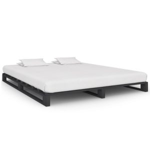 Łóżko Drewniane Rama Łóżka Sofa Szare Do Sypialni Pokoju 200 x 200 cm 723026 Łóżko Drewniane Rama Łóżka Sofa Szare Do Sypialni Pokoju 200 x 200 cm 723026