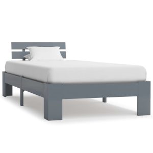 Łóżko Drewniane Rama Łóżka Sofa Szare Do Sypialni Pokoju 90 x 200 cm 728717 Łóżko Drewniane Rama Łóżka Sofa Szare Do Sypialni Pokoju 90 x 200 cm 728717