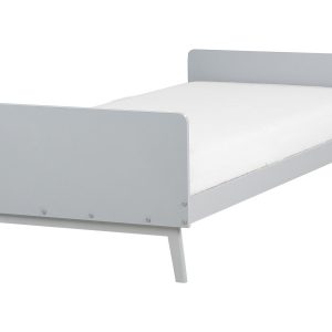 Łóżko drewno sosnowe 90×200 cm szare 299765 Łóżko drewno sosnowe 90×200 cm szare 299765