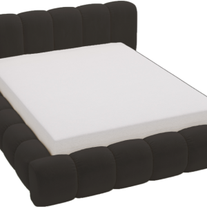 Łóżko dwuosobowe 180×200 Cloud, aksamit, gruba pianka – Czarny 1054638 Łóżko dwuosobowe 180×200 Cloud, aksamit, gruba pianka – Czarny 1054638