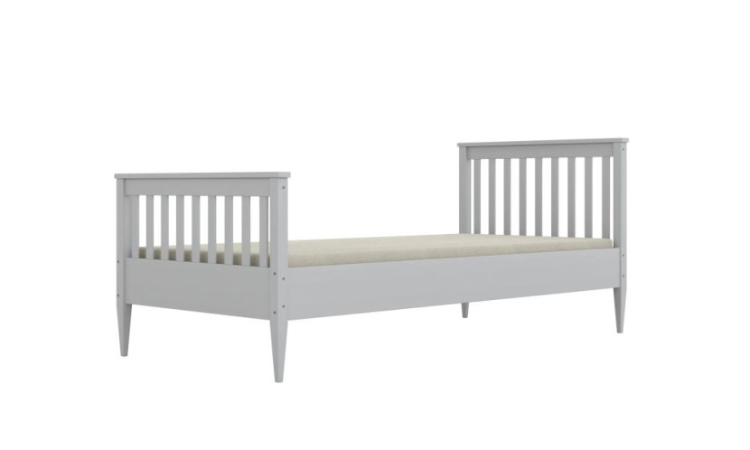 Łóżko dziecięce BAJTEK 180x80 cm białe drewniane bez szuflady/bez materaca 950313