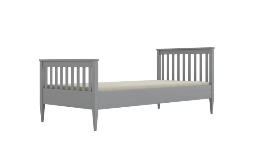 Łóżko dziecięce BAJTEK 180x80 cm szare drewniane bez szuflady/bez materaca 950246