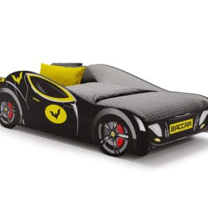 Łóżko dziecięce BATCAR BLACK 160×80, łóżko samochód 718686 Łóżko dziecięce BATCAR BLACK 160×80, łóżko samochód 718686