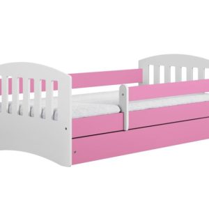 Łóżko dziecięce CLASSIC 1 180×80 różowe bez szuflady/bez materaca 950319