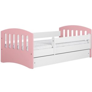 Łóżko dziecięce CLASSIC 1 MIX 180×80 różowe bez szuflady/bez materaca 950269