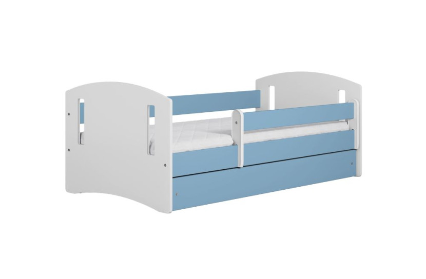 Łóżko dziecięce CLASSIC 2 140x80 niebieskie bez szuflady 950258