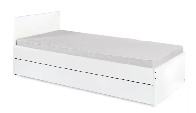 Łóżko dziecięce DALIA 90x200 białe z szufladą/bez materaca 420362