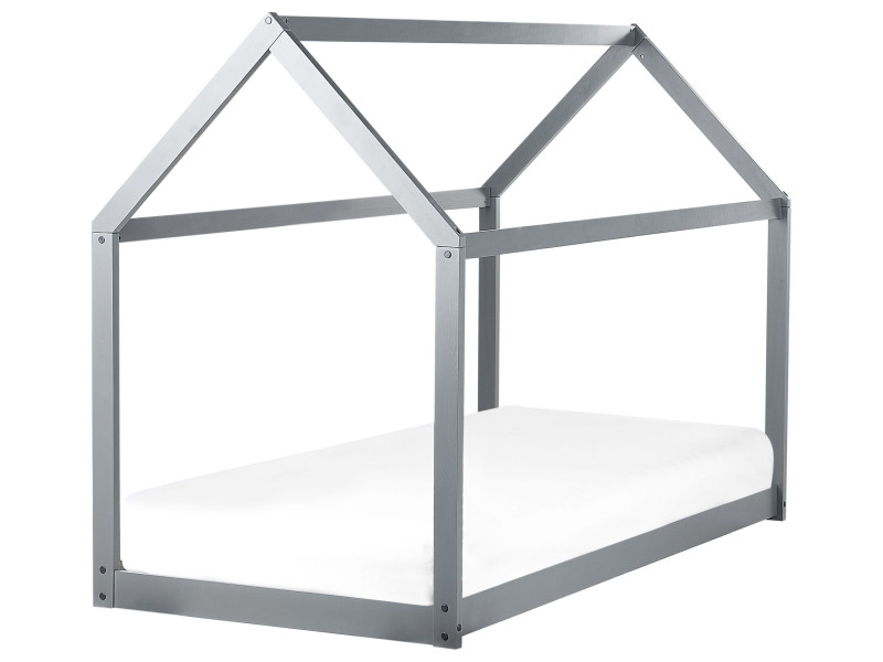 Łóżko dziecięce domek drewniana rama 90 x 200 cm 396997