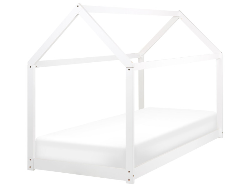 Łóżko dziecięce domek drewniana rama 90 x 200 cm 305487