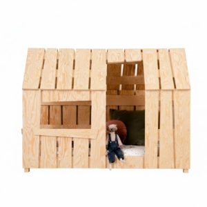 Łóżko dziecięce domek MAT 90×190 sosna bez szuflady/bez materaca 1001078