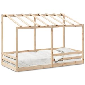 Łóżko Dziecięce Drewniane 80×200 Białe Rama Łóżka 1101858 Łóżko Dziecięce Drewniane 80×200 Białe Rama Łóżka 1101858