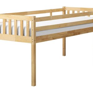 Łóżko dziecięce drewniane 90×200 cm jasne drewno 356903 Łóżko dziecięce drewniane 90×200 cm jasne drewno 356903