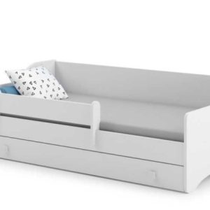 Łóżko dziecięce ERYK z szufladą i barierką 160×80 uchwyt biały 1051149 Łóżko dziecięce ERYK z szufladą i barierką 160×80 uchwyt biały 1051149