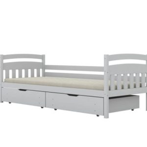 Łóżko dziecięce LILKA 160x80cm białe drewniane bez szuflady/bez materaca 959383 Łóżko dziecięce LILKA 160x80cm białe drewniane bez szuflady/bez materaca 959383
