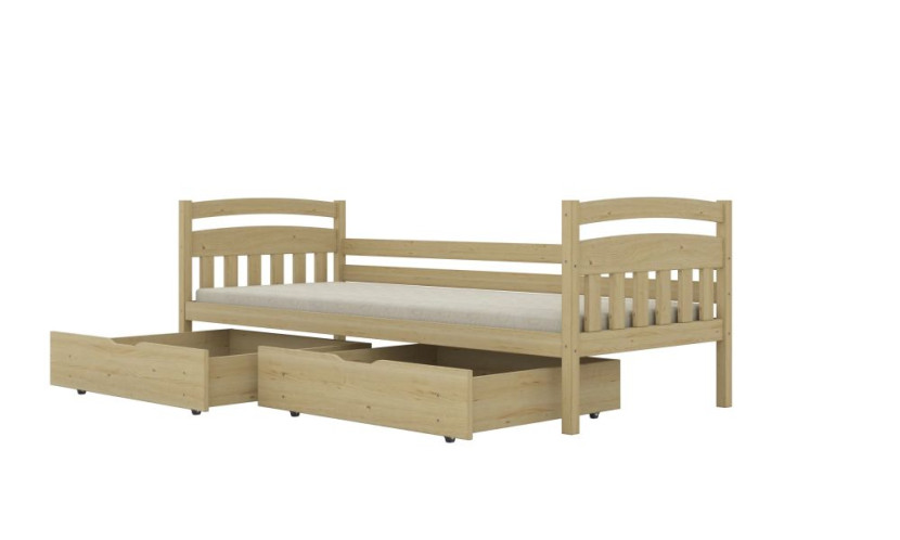 Łóżko dziecięce LILKA 160x80cm sosna bez szuflady/bez materaca 950243