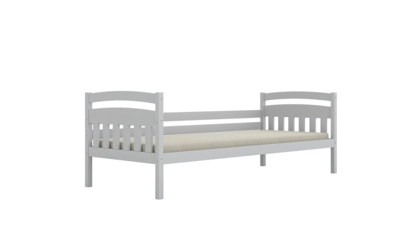 Łóżko dziecięce LILKA 200x90cm białe drewniane bez szuflady/bez materaca 950259