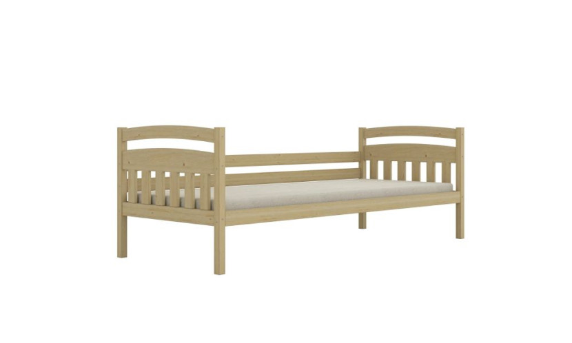 Łóżko dziecięce LILKA 200x90cm sosna drewniane bez szuflady/bez materaca 950320