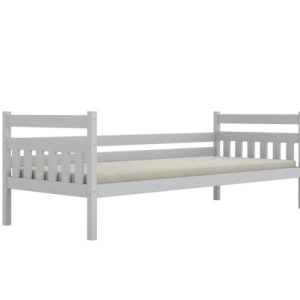 Łóżko dziecięce LULEK 160x80cm białe drewniane bez szuflady/bez materaca 950300 Łóżko dziecięce LULEK 160x80cm białe drewniane bez szuflady/bez materaca 950300