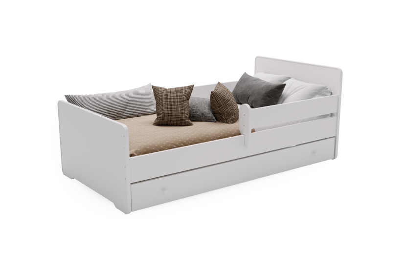 Łóżko dziecięce Max 160x80 białe z szufladą 215738