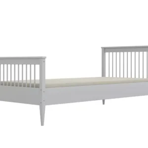 Łóżko dziecięce MIJA 160x80cm białe drewniane bez szuflady/bez materaca 950285 Łóżko dziecięce MIJA 160x80cm białe drewniane bez szuflady/bez materaca 950285
