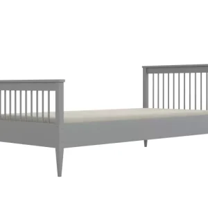 Łóżko dziecięce MIJA 160x80cm szare drewniane bez szuflady/bez materaca 950332 Łóżko dziecięce MIJA 160x80cm szare drewniane bez szuflady/bez materaca 950332