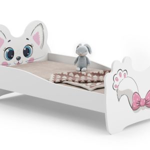 Łóżko dziecięce pojedyncze Pink cat 160×80 85807 Łóżko dziecięce pojedyncze Pink cat 160×80 85807