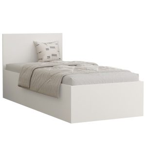 Łóżko dziecięce SIMPLE z materacem | 90×200 Białe 1002115 Łóżko dziecięce SIMPLE z materacem | 90×200 Białe 1002115