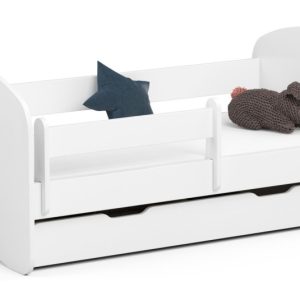 Łóżko dziecięce SMILE 140×70 Białe + Materac 727961