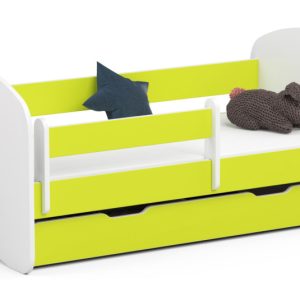 Łóżko dziecięce SMILE 140×70 Limonka + Materac 727956