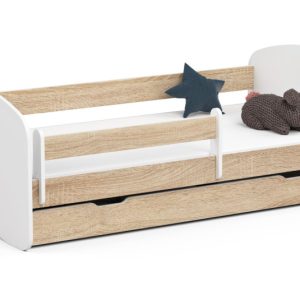 Łóżko dziecięce SMILE 180×90 Dąb Sonoma + Materac 728133