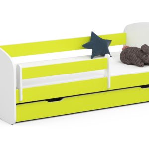 Łóżko dziecięce SMILE 180×90 Limonka + Materac 727967