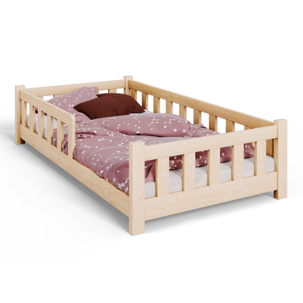 Łóżko dziecięce z materacem PINI 160x80 niskie - 1 szt. 825189