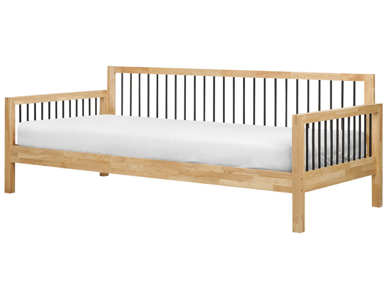 Łóżko dzienne Drewno TRICOT 90 x 200 cm Jasnobrązowy 483682