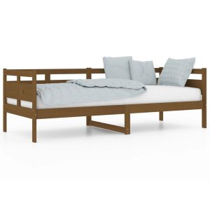 Łóżko dzienne miodowe lite drewno sosnowe 80×200 cm 475827 Łóżko dzienne miodowe lite drewno sosnowe 80×200 cm 475827