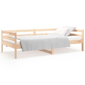 Łóżko Dzienne Sofa Rama Łóżka Drewniana Brązowa 80×200 cm 845487 Łóżko Dzienne Sofa Rama Łóżka Drewniana Brązowa 80×200 cm 845487