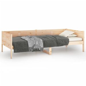 Łóżko Dzienne Sofa Rama Łóżka Drewniana Brązowa 80×200 cm 843330 Łóżko Dzienne Sofa Rama Łóżka Drewniana Brązowa 80×200 cm 843330