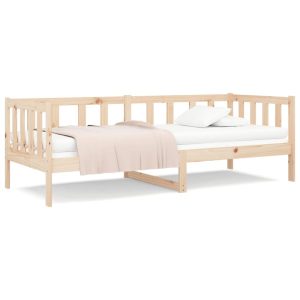 Łóżko Dzienne Sofa Rama Łóżka Drewniana Brązowa 80×200 cm 843745 Łóżko Dzienne Sofa Rama Łóżka Drewniana Brązowa 80×200 cm 843745