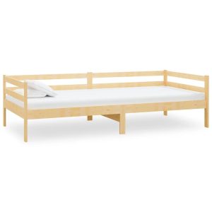 Łóżko dzienne z materacem 90×200 cm lite drewno sosnowe 469318 Łóżko dzienne z materacem 90×200 cm lite drewno sosnowe 469318