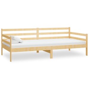 Łóżko dzienne z materacem 90×200 cm lite drewno sosnowe 478885 Łóżko dzienne z materacem 90×200 cm lite drewno sosnowe 478885