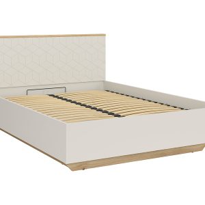 Łóżko Glamour 160×200 z pojemnikiem i stelażem kaszmir/dąb mauvella 681223 Łóżko Glamour 160×200 z pojemnikiem i stelażem kaszmir/dąb mauvella 681223