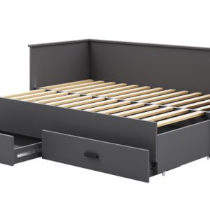 Łóżko Helios rozkładane 160×200 szare 85810 Łóżko Helios rozkładane 160×200 szare 85810