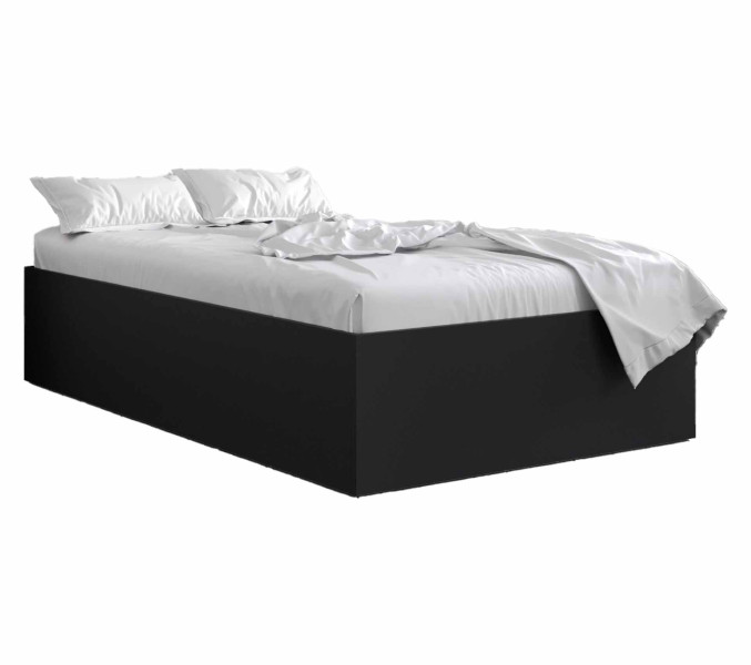 Łóżko hotelowe Bella 120x200 czarny 477087