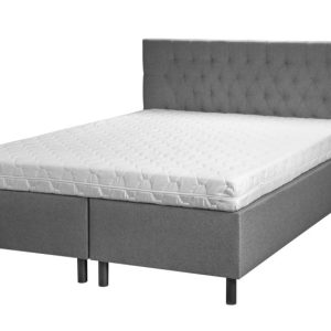 Łóżko Hotelowe BOX 30 z Wezgłowiem 180×200 + Materac Szare 378756 Łóżko Hotelowe BOX 30 z Wezgłowiem 180×200 + Materac Szare 378756