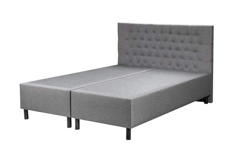 Łóżko Hotelowe BOX 30 z Wezgłowiem Łączone 160x200 Szare 378759