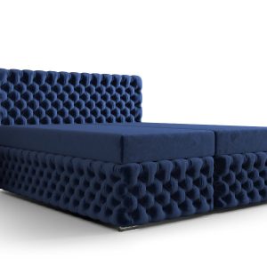 Łóżko Hotelowe Boxspring Pikowane + Bonell Figo 2 Granat 180 384619 Łóżko Hotelowe Boxspring Pikowane + Bonell Figo 2 Granat 180 384619