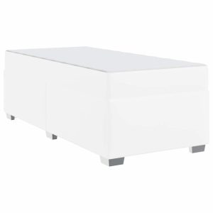 Łóżko Kontynentalne 100×200 Białe z Materacem do Sypialni 1091617 Łóżko Kontynentalne 100×200 Białe z Materacem do Sypialni 1091617