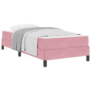 Łóżko Kontynentalne 100×220 Różowe z Materacem do Sypialni 1091958 Łóżko Kontynentalne 100×220 Różowe z Materacem do Sypialni 1091958