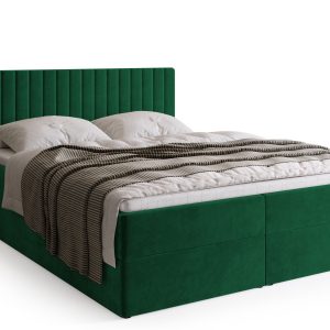 Łóżko kontynentalne 140×200 cm z pojemnikiem DREAM zieleń 276606 Łóżko kontynentalne 140×200 cm z pojemnikiem DREAM zieleń 276606