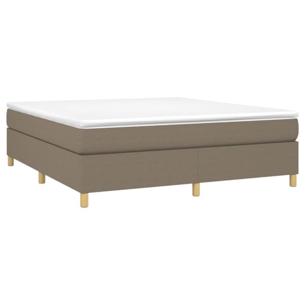 Łóżko Kontynentalne 180x200 Brązowe z Materacem Dwuosobowe do Sypialni 1099096